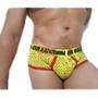 Imagem de Cueca slip poá amarelo bolinha com vermelho