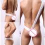 Imagem de Cueca Thong Fio Dental Jockstrap com Suspensório Lateral em CirreCuecas SexLord Underwear