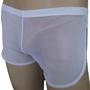 Imagem de Cueca Ultra Fina com Abertura Lateral em Tule Branco Transparente Cuecas SexLord Underwear