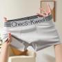 Imagem de Cuecas Boxer Masculinas Macias, Respiráveis, De Secagem Rápida, Design U Convexo, Absorção De