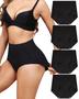 Imagem de Cuecas íntimas LEVAO Seamless Tummy Control, pacote com 4 calcinhas de renda