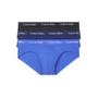 Imagem de Cuecas Masculinas Calvin Klein - Kit com 3 Unidades (GG) - Algodão Elástico (Preta/Azul)