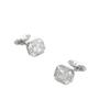 Imagem de Cufflinks Wokex - Abótoaduras de Cristal Transparente Quadradas com Detalhe em Corte Francês