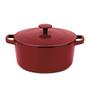 Imagem de Cuisinart Chef's Classic Enameled Ferro Fundido 5-Quart Round Covered Casserole, Vermelho Cardeal