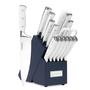 Imagem de Cuisinart Conjunto de Facas 15 Peças com Bloco em Inox e Cabo Branco/Azul