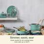 Imagem de Cuisinart Conjunto de Panelas 12 Peças PURELYCERAMIC Antiad. Verde