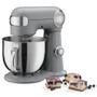 Imagem de Cuisinart SM-50GR Precision Master 5.5-Quart 12-Speed Stand Mixer com tigela de mistura, chicote do chef, pá de mistura plana, gancho de massa e protetor de respingo com bico de derramamento, Dove Gray