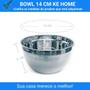Imagem de Cumbuca Bowl Aço Inox KeHome Cozinha Confeitaria Potes Resistentes Bonitos Saladeiras