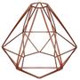Imagem de Cupula de Aramado Diamante Cobre Para Pendente e Abajur P