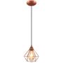 Imagem de Cupula de Aramado Diamante Cobre Para Pendente e Abajur P