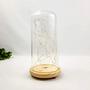 Imagem de Cúpula de Vidro com Madeira e LED - Decoração Elegante