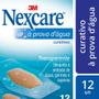 Imagem de Curativo Nexcare 3M À Prova D'água Transparente Com 12 Un.