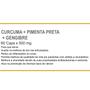 Imagem de Cúrcuma Pimenta Preta Gengibre  60 cápsulas de 500 mg