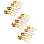 Imagem de Cursor Para Zíper Simples N 5/6 Dourado cataforético 10 Unid