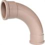 Imagem de Curva Plastilit PVC Liso Liso 1X90 Marrom - Kit C/10 Unidades