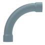 Imagem de Curva pvc cinza com bolsa 90g. 1/2" sem rosca inpol