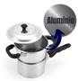 Imagem de Cuscuzeira de Alumínio Cozimento a Vapor Cozinha Pratica 1 Litro