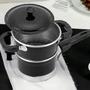 Cuscuzeira Panela de Alumínio Prática Nordestina Com Tampa Preta Para Fazer Cuscuz E Legumes A Vapor 1 litro - Nacional Imagem de Cuscuzeira Panela de Alumínio Prática Nordestina Com Tampa Preta Para Fazer Cuscuz E Legumes A Vapor 1 litro