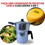 Imagem de Cuscuzeiro De Alumínio 3 Em 1 Individual 16cm 3x1 Faz cuscuz Legumes a Vapor