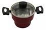 Imagem de Cuscuzeiro Enjoy Antiaderente 14cm Com Tampa de Vidro - Vermelho