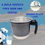 Imagem de Cuscuzeiro Nordestino Alumínio Craqueado nº18 4 Porções   Fervedor nº12 1 Litro