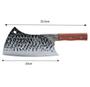 Cutelo Artesanal Rustico Com Bainha Corta Osso Carne Aço Inox - SQ Imagem de Cutelo Artesanal Rustico Com Bainha Corta Osso Carne Aço Inox
