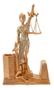 Imagem de Dama Da Justiça Porta Caneta 25cm - Enfeite Resina Juiz