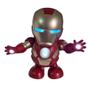 Imagem de Dance Hero Homem De Ferro Música Luzes Geek Boneco Iron Man