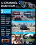 Imagem de Dash Cam IIWEY N5 4 Canais 360° 1080P com Visão Noturna
