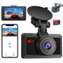 Imagem de Dash Cam WebEqer 2.5K Frontal e 1080P Traseira com Wi-Fi e Visão Noturna