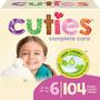 Imagem de  de Cuties Fraldas Skin Smart, Absorbent & Hypoallergenic com guias flexíveis e seguras  Tamanho 6  104 Conde