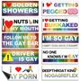 Imagem de Decalques para carros Frienda Funny LGBT, 10 unidades