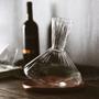 Imagem de Decantador de Vinho de Vidro de 1000ML com Suporte de Madeira e Copo Giratório  Atributos Criativos