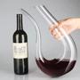 Imagem de Decanter 1,4L De Cristal Em U - Decantador Para Vinho Tinto