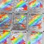 Imagem de Deck de Cartas de Pokémon Cartinhas Rainbow de Prata e Ouro Impermeável com Alto-relevo Sem Repetição de Cards