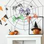 Imagem de Decoração Aranha Caveira Halloween Peluda Assustador Festa