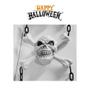 Imagem de Decoração c/corrente portal c/4 caveiras Halloween 1m kit c/4