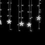 Imagem de Decoração Cortina Varal Cordão Fio de Luzes Lâmpadas Estrela Led Natal Enfeite 3m