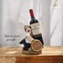 Imagem de Decoração Cozinheiro Porta Vinho Barril Exclusivo Em Gesso Acabamento Sofisticado - AVB DECORAÇÕES