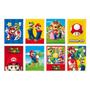 Imagem de Decoração de festa Super Mario kit com 8 cartazes de 25x35cm cada