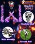 Imagem de Decoração de Halloween - Conjunto com 5 Esqueletos e 128 LEDs