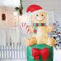 Imagem de Decoração de Natal inflável Gingerbread Man de 6 pés com LED