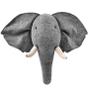 Imagem de Decoração de parede Wokex Elephant Plush Animal Head para crianças