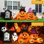 Imagem de Decoração externa insuflável de Halloween Ghost de 3 m com LEDs  XPSCOCO