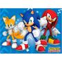 Imagem de Decoração festa Sonic Painel TNT GIGANTE 1,40m aniversário