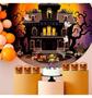 Imagem de Decoração Halloween Caixa Surpresa 3D Caveira Abóbora Chapéu de Bruxa ou Caixão