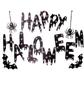 Imagem de Decoração Halloween Painel Happy Halloween Brilhante em EVA