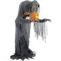 Imagem de Decoração Halloween Terror Gigante Boneco Caveira Cameron 2,15 metros Brinquedo Animatronics Eletrônico Com Som Led e Movimentos