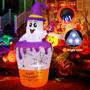 Imagem de Decoração inflável de Halloween Ghost GOOSH 1,7 m com LEDs