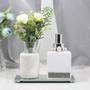 Imagem de Decoração Sala Home Spray Bandeja Vasinho Flores Luxo
